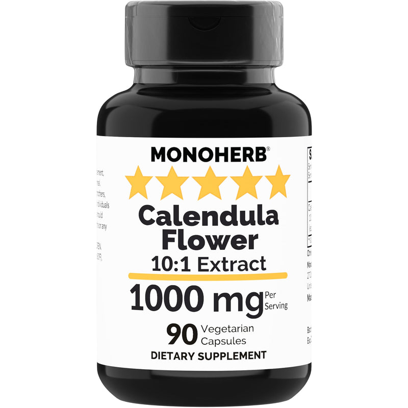 [Australia] - Calendula Flower Extract 1000 mg - 90 Vegetarian Capsules 