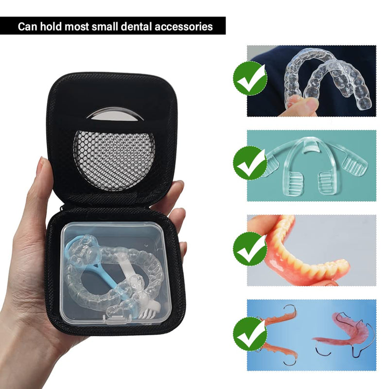 [Australia] - Retainer Case Travel Aligner Case Mouth Guard Box with Clip, Organizer Bag, Mirror and Removal Tool Set (Animal) Animal 