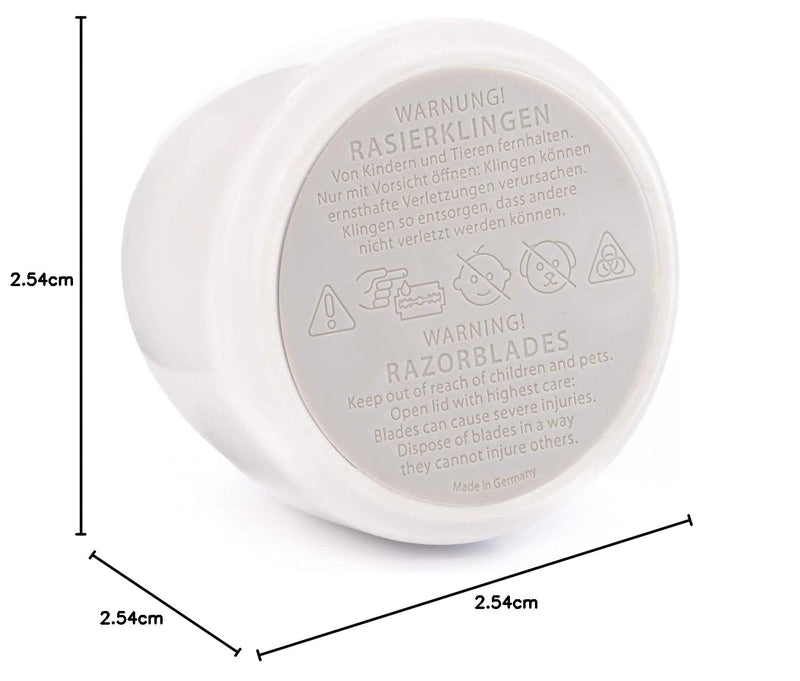 [Australia] - MÜHLE Traditional blade collector - razor blade container made of porcelain in white 