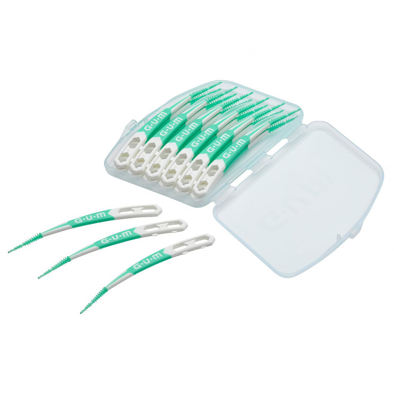 [Australia] - GUM Soft-Picks Advanced, Easy to Use Dental Picks for Teeth Cleaning Health, Disposable Interdental Brushes with Convenient Carry Case, Dentist Recommended Dental Picks, 90ct (3pk) 