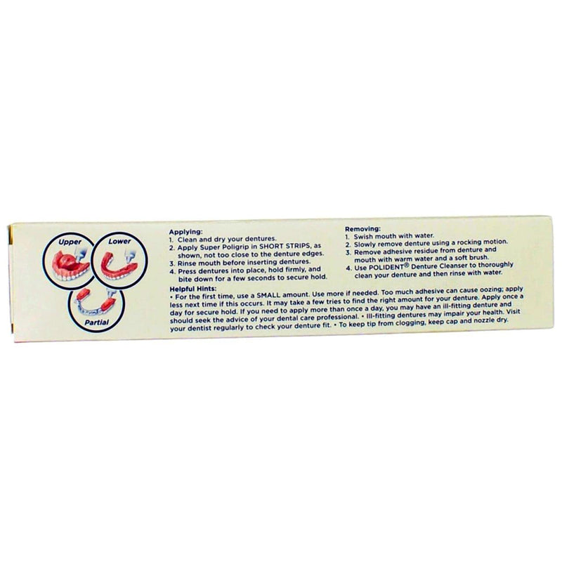 [Australia] - SUPER POLIGRIP Denture Adhesive Cream Original 2.40 oz (Pack of 6) 