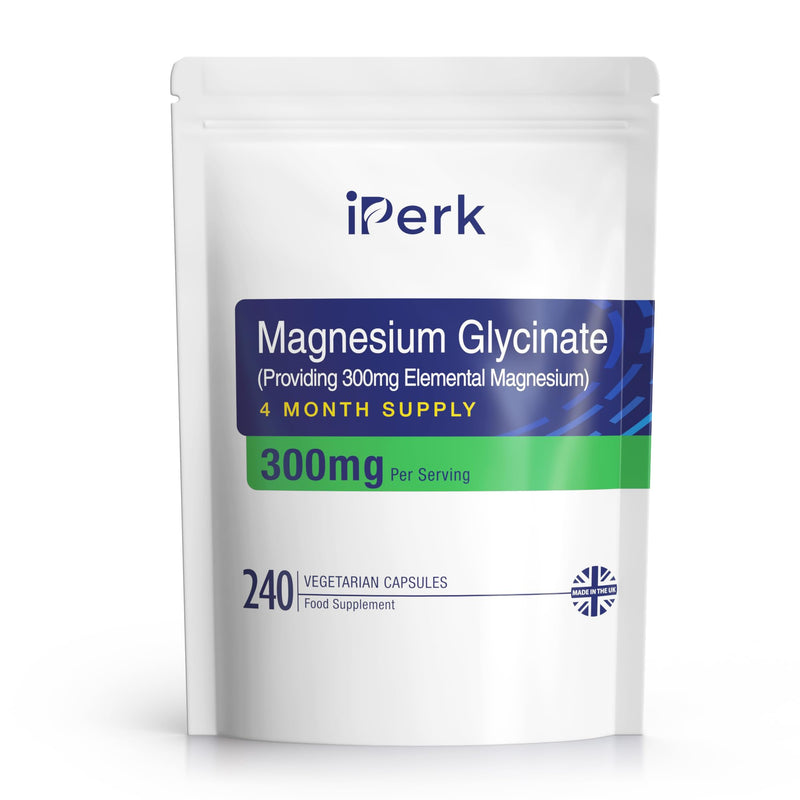 Magnesium Glycinate Capsules Provide 300 mg of Pure Elemental Magnesium Per Serving 240 Vegan Caps | Magnesium Supplement Non GMO, Dairy & Gluten Free 240 count (Pack of 1)