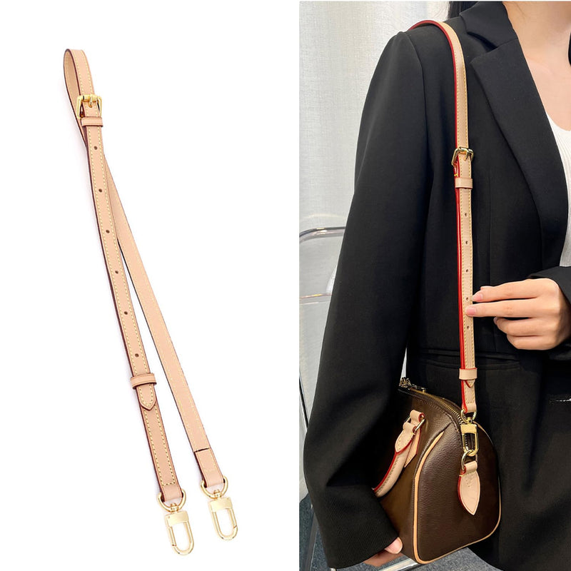 Vachetta Leather Crossbody Strap for SPEEDY L V Handbag Replacement Shoulder Strap Length39 - 47 in *Width 0.59in