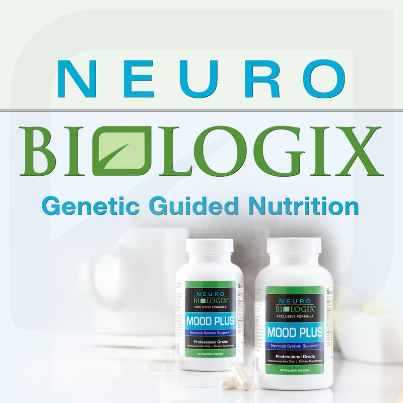 [Australia] - Neurobiologix Mood Plus - Mood Support Supplement, Stress Relief and Mood Booster, Vitamins for Improved Moods & Calming Effects, with 5HTP, Niacin & GABA, 60 Capsules 