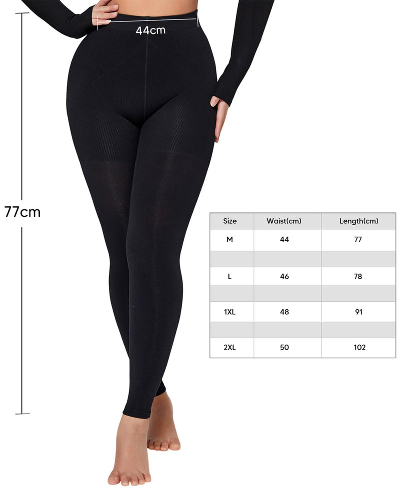[Australia] - 8-15mmHg Medical Compression Pantyhose for Women Graduated Support Hose Leggings Tight for Varicose Veins Large-X-Large Black 