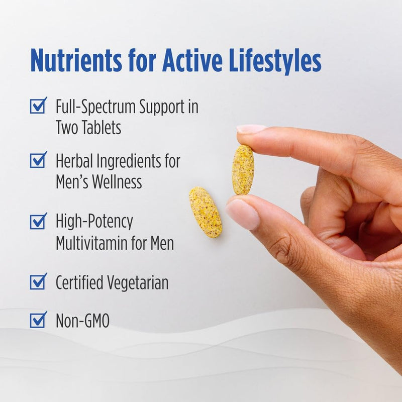 Nordic Naturals Men's Multivitamin Extra Strength - 60 Tablets | 20 Essential Nutrients for Bone, Energy & Blood-Vessel Support. Immunity Supplement. 2 Tablets Daily. 30 Servings.