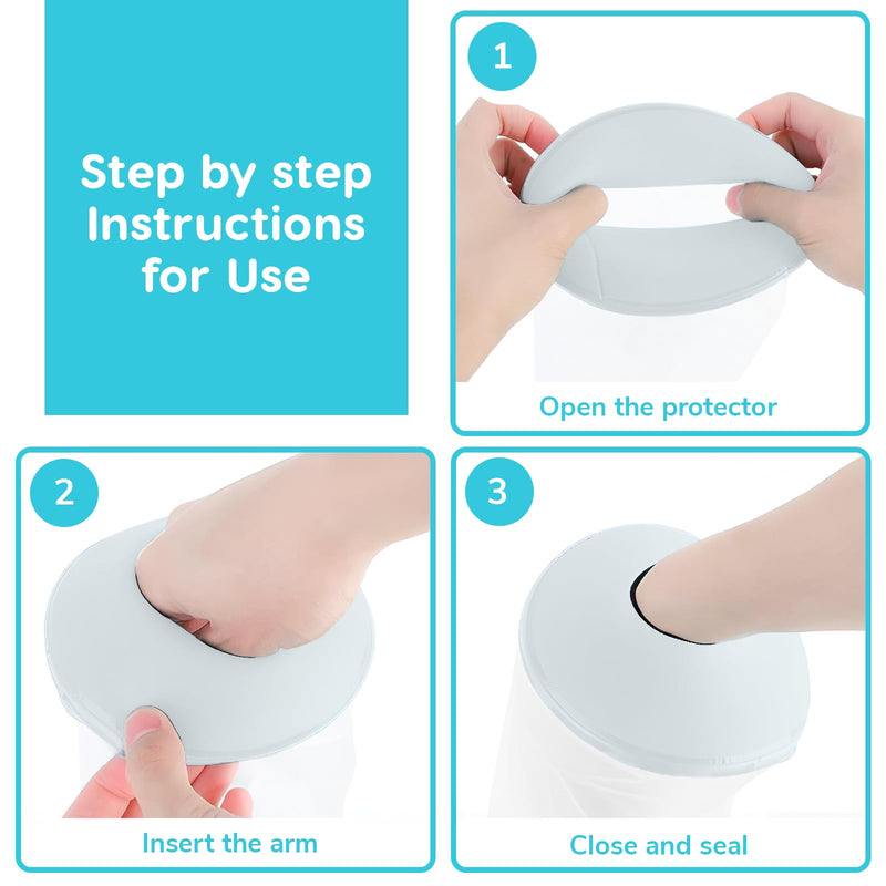 [Australia] - Kids Cast Cover for Shower Arm ‚Äì Waterproof Arm Sleeve with Leak-Proof Silicone Seal ‚Äì Reusable Unicorn Design for Children (Fits Arms up to 17.3‚Äù Long & 6.7‚Äì8.7‚Äù Circumference, Ages 4‚Äì9) 
