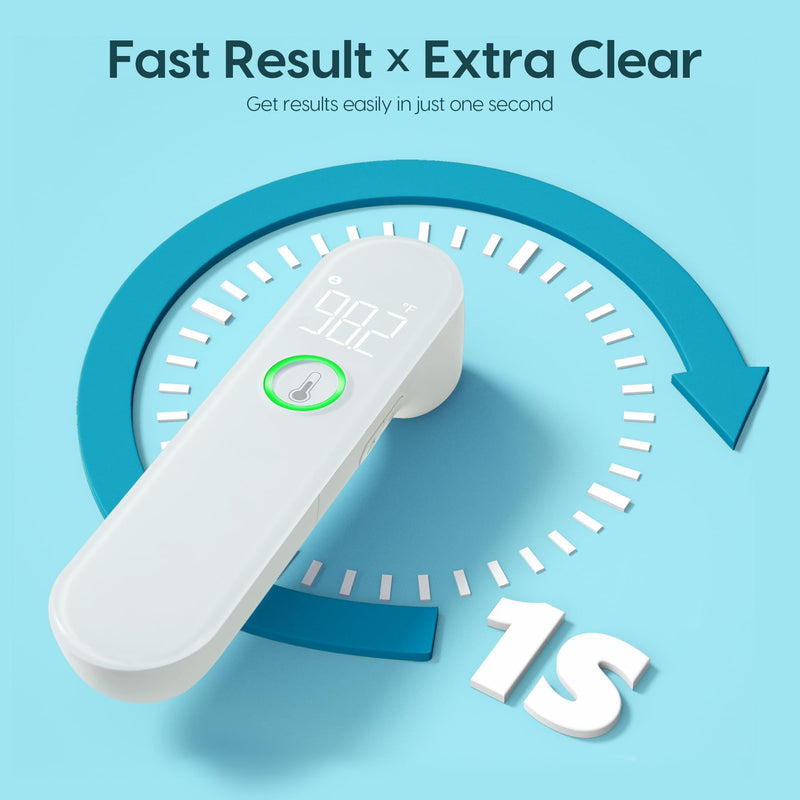[Australia] - Thermometer for Adults and Kids, Fast Accurate Baby Thermometer with Fever Alarm & Mute Mode, FSA eligible, Lifetime Support -Take Quick Temperature Easily White 