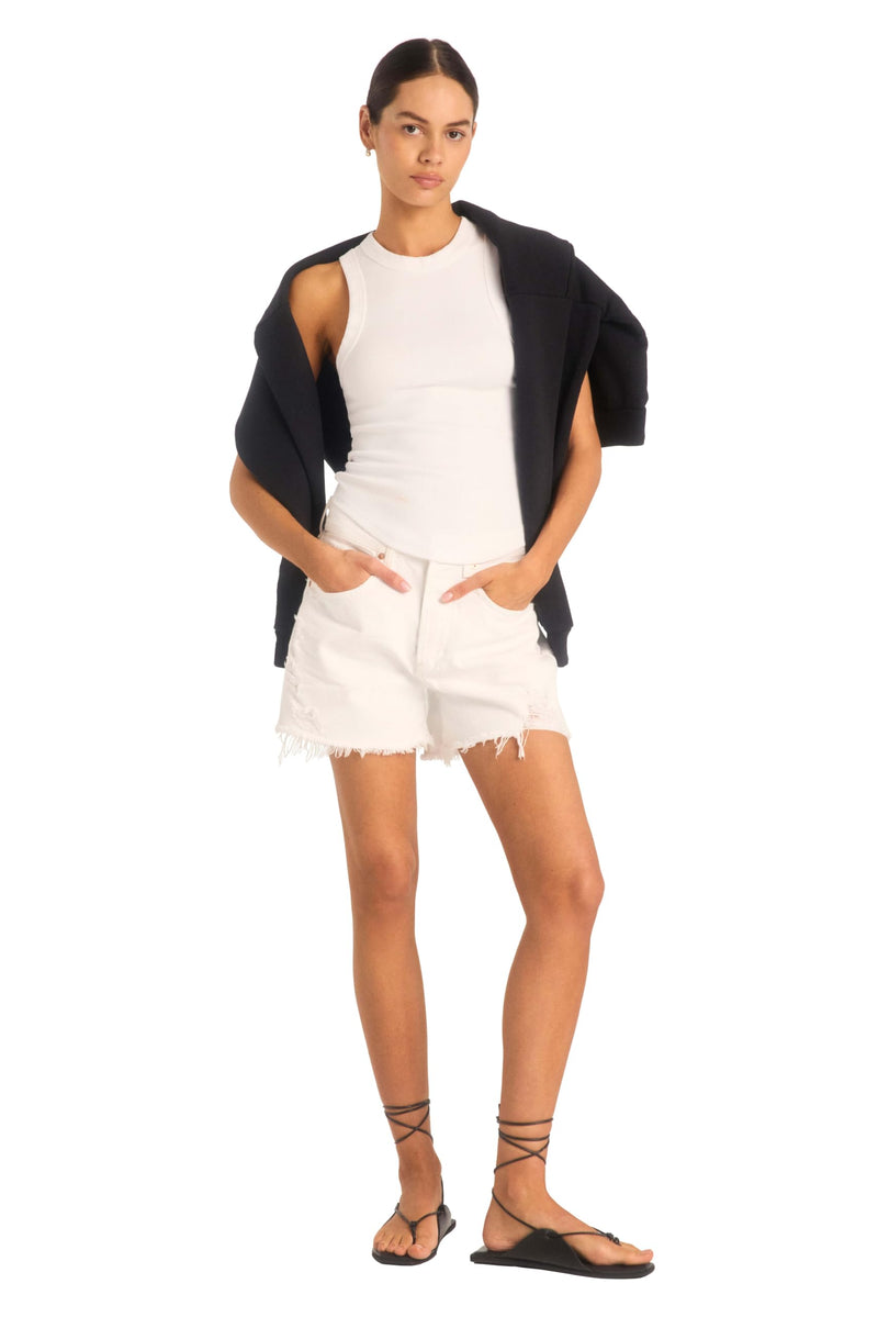 Vitamin A Women's Daybreak Cotton Rib Essential Tank Top X-Small White