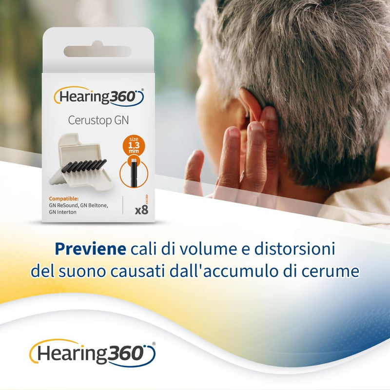 24 x Hearing Aid Protection Against Earwax, Moisture and Dust Protection with Resealable Hard Case 24 x Hearing Aid Filters