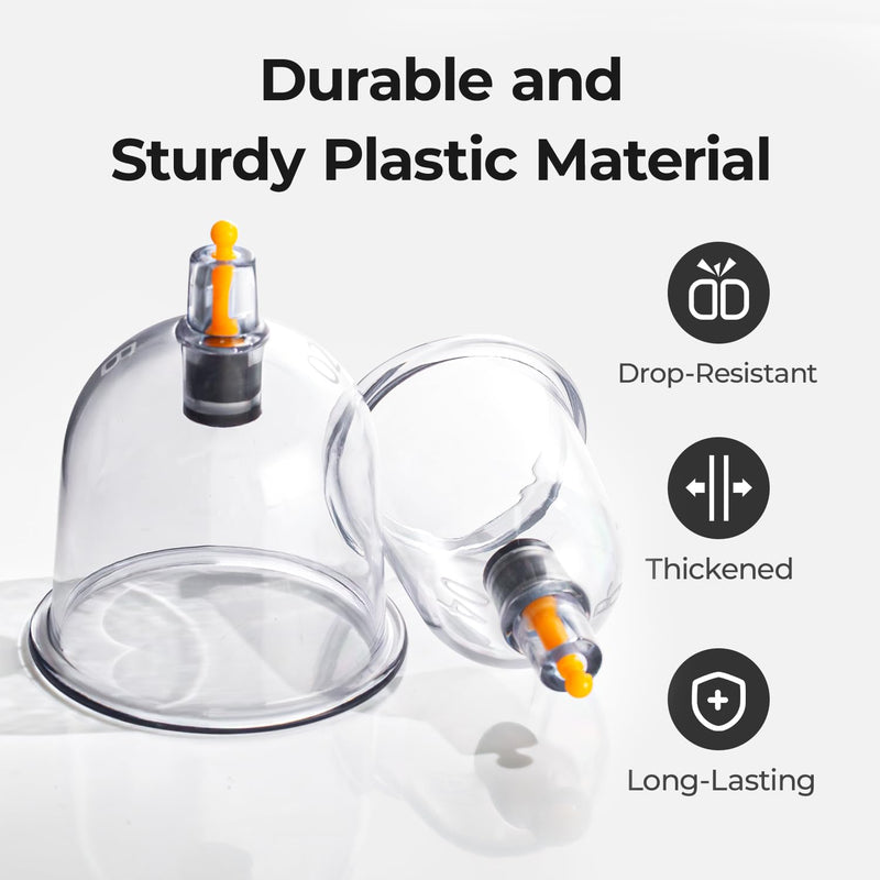 [Australia] - Scienlodic 12pcs Cupping Set,Electric Cupping Therapy Set with Pump,Professional Vacuum Cupping Suction Cups Portable One-Key Start, Body Massage Pain Relif for Home, Salon Use 12cup 