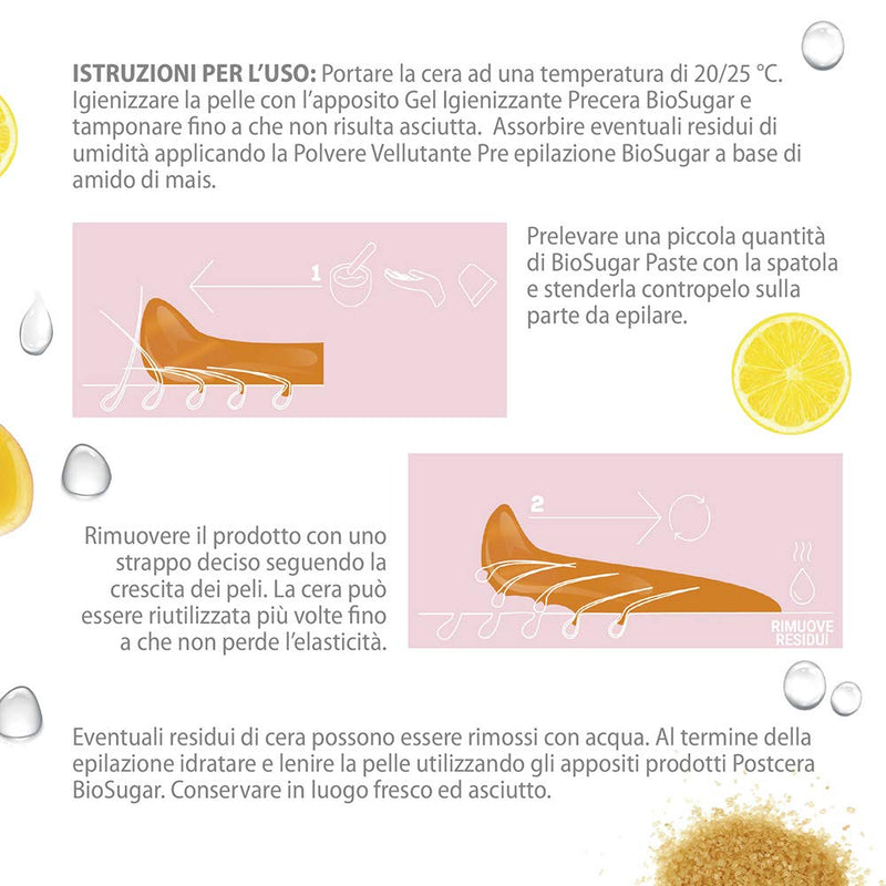 [Australia] - Skin System Organic Sugar Paste for Sugaring Medium, Giallo, 550 g 550 g (Pack of 1) 