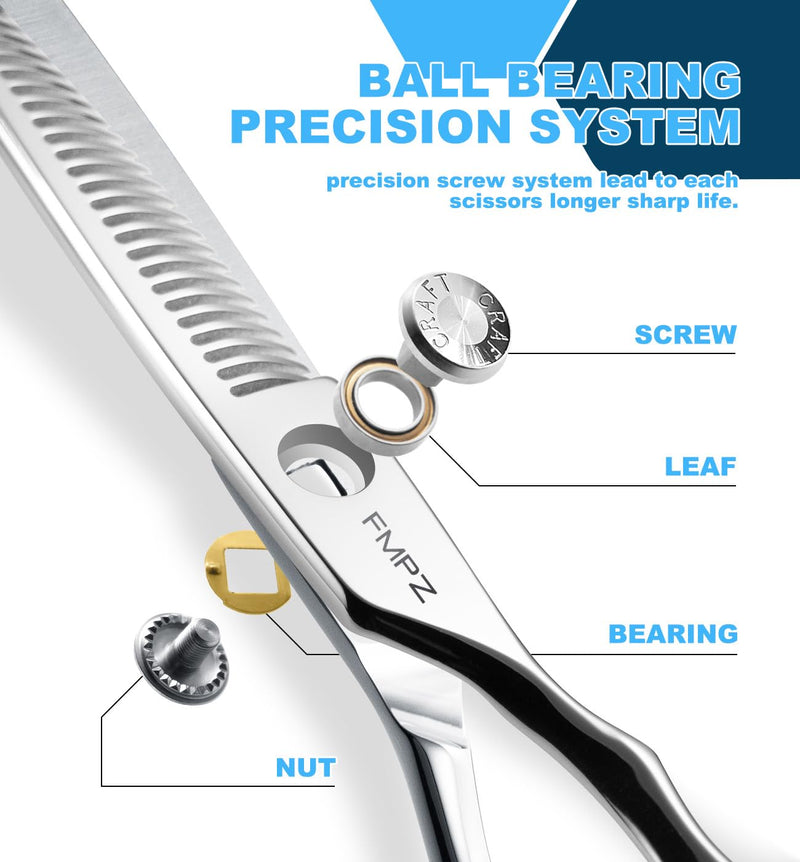 Professional Hair Thinning Shears Hair Cutting Texturizing Teeth Scissors - 6" Right Hand HIGH-END Extremely Sharp Scissors 440C Stainless Steel for Salon Home Stylists 6.0” Professional Thinning Shears 6 inches
