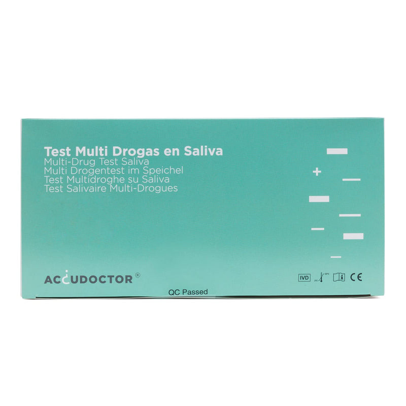 [Australia] - 2 Accudoctor drug test saliva 6 in 1 Drugs in saliva saliva test THC cannabis cocaine metanphetamine marijuana rapid drug test saliva test rapid test urine multi-drug test kit drug test 