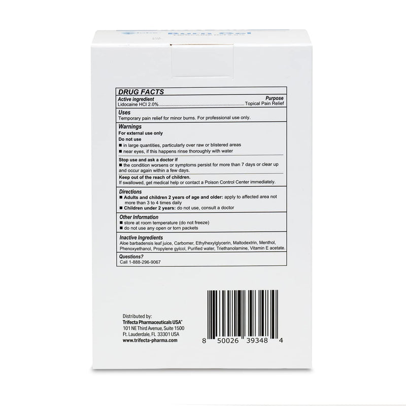 [Australia] - Globe First Aid Burn Gel with Aloe 0.9g Packets, (Box of 144) Advanced First Aid Gel for Temporary Relief of Minor Burns, Cuts, and Scrapes 
