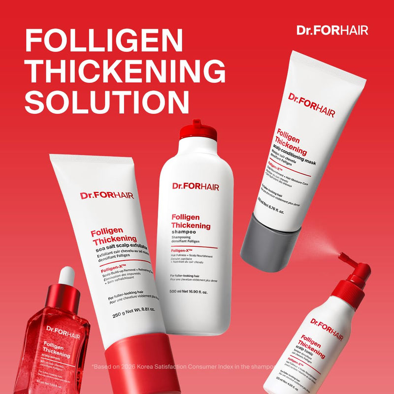 Dr.FORHAIR Folligen Thickening Shampoo 16.9 fl oz Herbal floral scent 16.9 Fl Oz (Pack of 1)