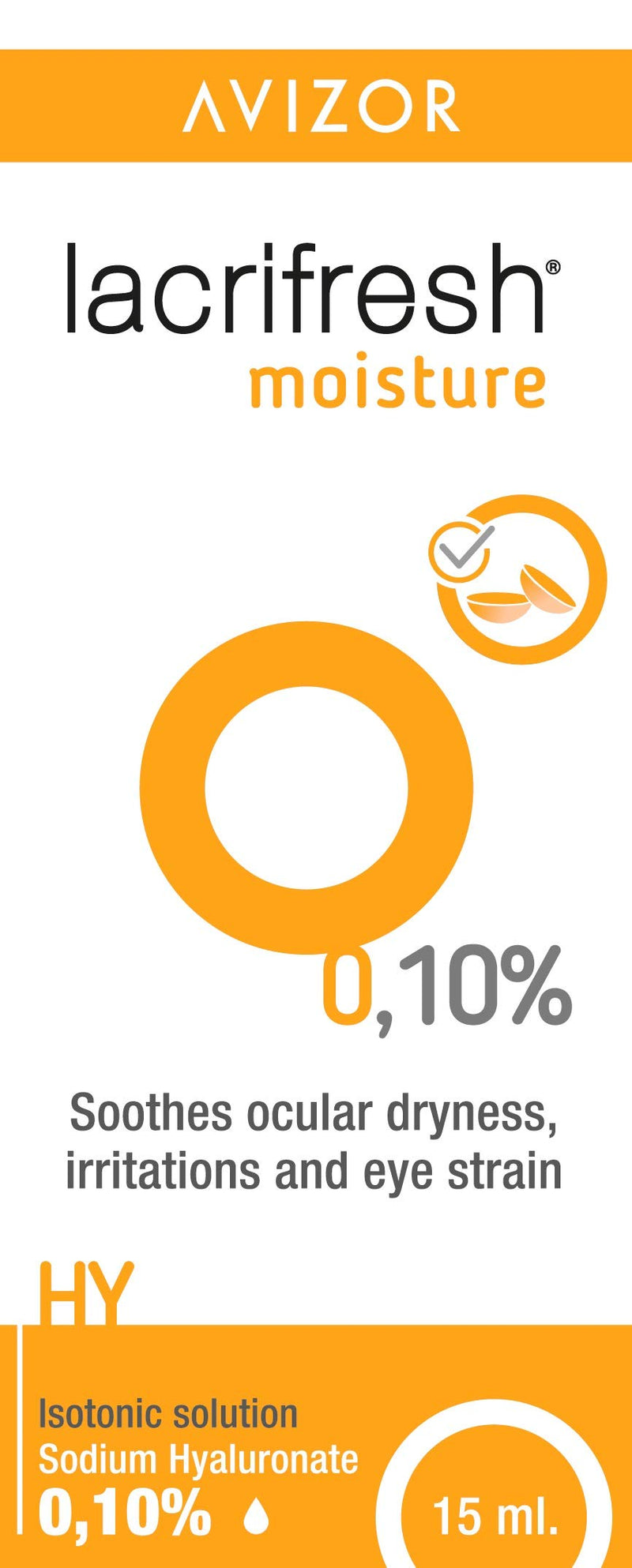 [Australia] - Avizor Moisture Drops Avizor, hyaluronic moistening drops, pack of 1 (1 x 15 ml) 