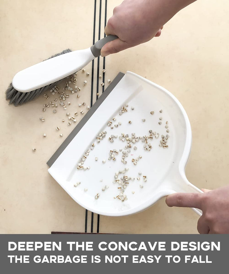 [Australia] - Dust Pan,Dustpan and Brush Set,Dust Pans with Brush,Small Dustpan and Brush Set,Hand Broom and Dustpan Set for Home,Handheld Angled Dustpan and Brush Set are Daily Essential Cleaning Tool for Family. 1set 