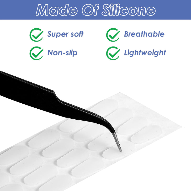 [Australia] - Yuanchu 20 pairs of silicone nose pads, self-adhesive non-slip nose pads for glasses, transparent glasses pad with adhesive backing, 1 mm soft nose grips for glasses and sunglasses (transparent). 