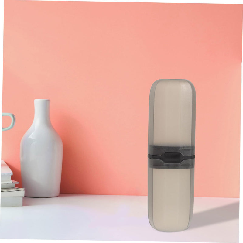 Healifty 2pcs Toothbrush Covers Toothbrush Container Brush for Dentures Brush Cover Toothbrush Holders with Cover Toothbrush Holder Oral Brush Case at Home Bracket Travel