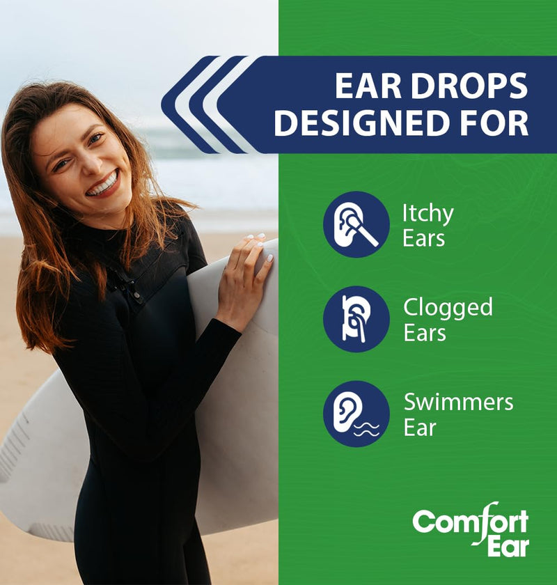 [Australia] - Westone Comfort Ear Natural Ear Drops for Itchy Ears, Ear Ache Drops Adults & Kids | Earwax Aid for Dry Ears | Personal Comfort for Hearing Aid, Swimmers, and Ear Itch Relief for Humans | Pack of 2 2 Pack 