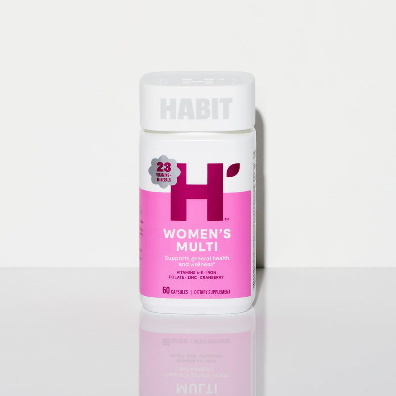 Habit Womens Multi Supplement 2 Pack (120 Capsules) - New Look, Supports General Health & Wellness, 23 Essential Vitamins and Minerals, Fruit extracts, Folate, Iron, B12, Biotin, Non-GMO