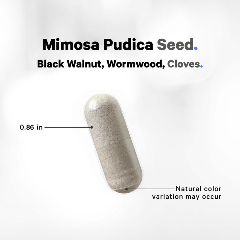 [Australia] - Codeage Organic Mimosa Pudica Seed Capsules - Mimosa Pudica Seeds Supplement - Black Walnut, Cloves, Vidanga, Neem, BioPerine - All in One - Sensitive Plant Pills - Non-GMO & Vegan - 120 Capsules 1 