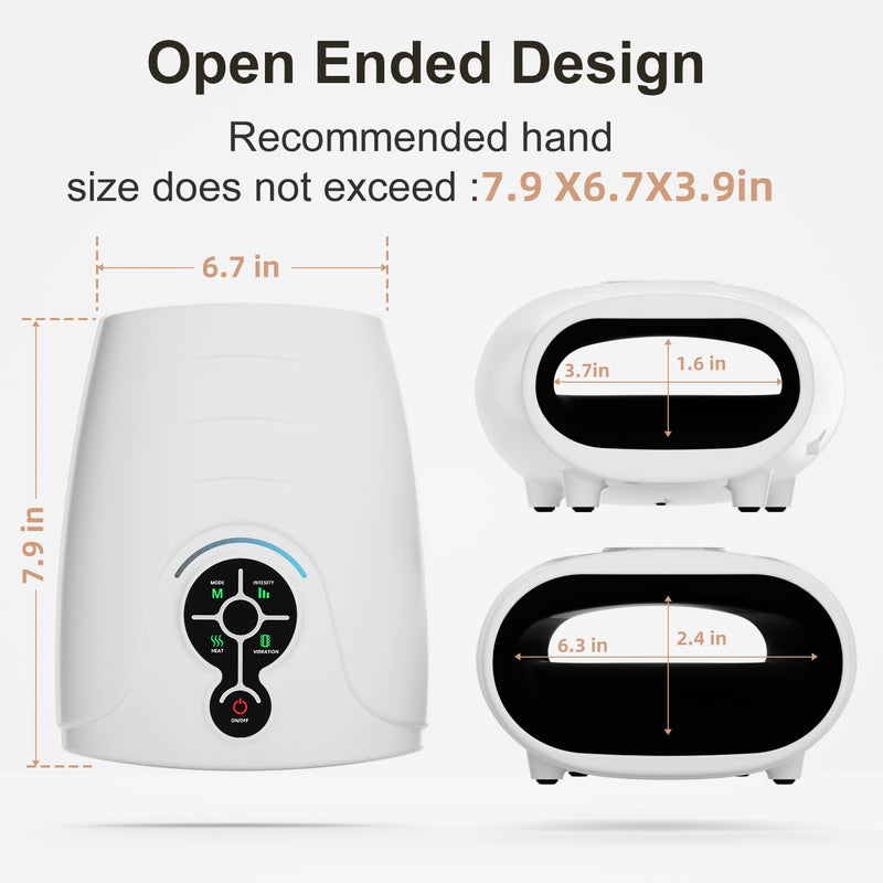 [Australia] - AERLANG Birthday Gifts for Women Husband Gifts Hand Massager Hand Massage Machine with Heat and Compression Electric Hand Massager for Arthritis and Carpal Tunnel Cordless Massagers, Gift for Men mom New touch screen 