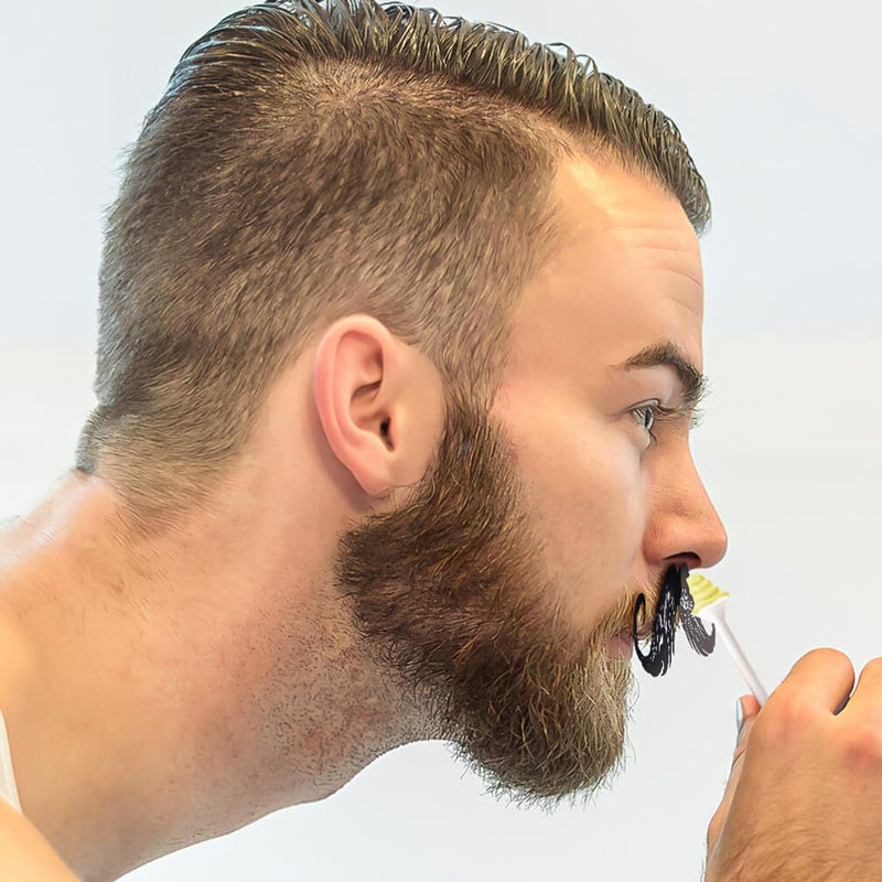 [Australia] - minkissy Nose Wax Kit 100 Pieces Nose Hair Removal Waxing Mustache Beard Guard Artificial Wax Mustache Protective Sticker for Men Style A 1 Piece (Pack of 1) 
