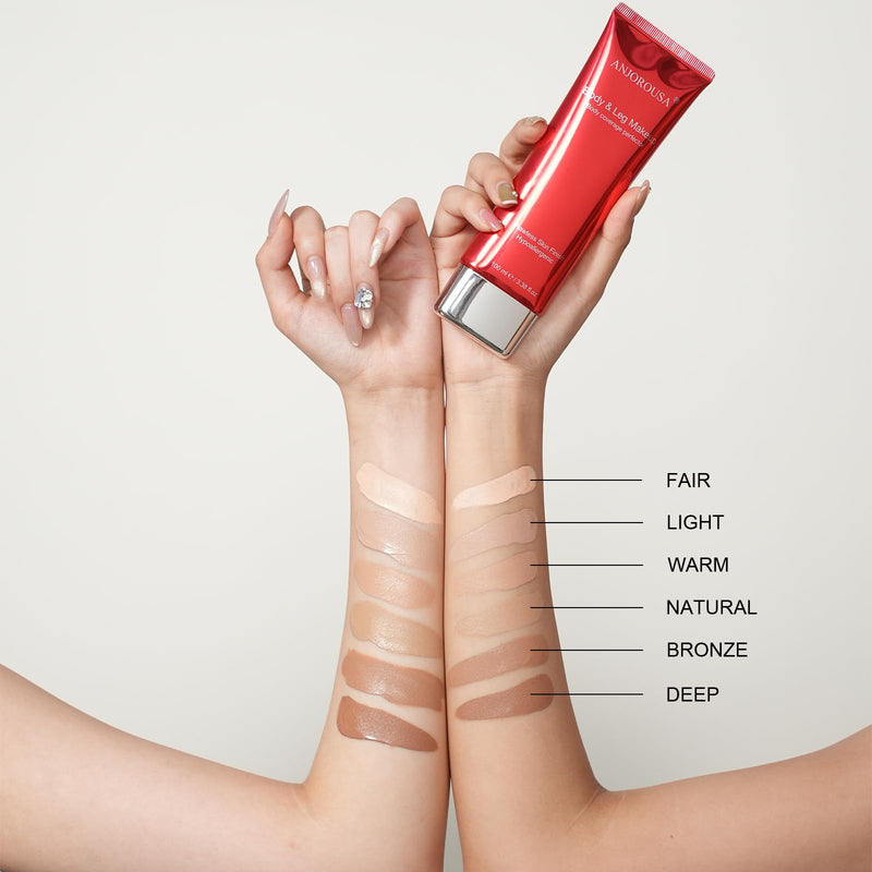 [Australia] - Body Coverage Perfector - Tattoo Cover Up Makeup,Body Foundation,Waterproof No Transfer Leg & Body Makeup (Natural) Natural 