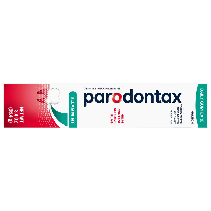 Parodontax Clean Mint Toothpaste For Gum Health, Helps Cavity Prevention, Anticavity And Antigingivitis - 3.4 Oz x 3 3.4 Ounce (Pack of 3)