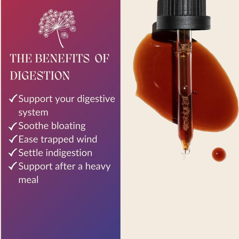 Digestion Drops - Herbal Supplement to Boost Digestion - 100% All-Natural Blend for Liver Cleanse with Ginger, Artichoke, Burdock Root, Spearmint, Hibiscus, & Fennel Seed by Blooming Blends - 30ml