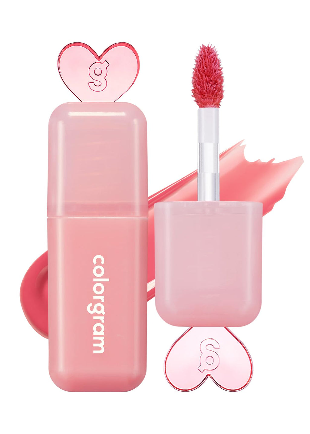 COLORGRAM Juicy Drop Tint 03 Litchi Luster | Juicy Lip Gloss, Glowing Lip Stain with Fruity Colors, Buildable & Blendable, Highly Pigmented Drop Glossy - 03 Litchi Luster