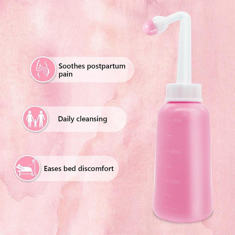 [Australia] - Premium Peri Bottle for Postpartum Care | Upside Down Peri Bottle, Portable Bidet for Perineal Recovery and Cleansing After Birth 12OZ/350ml 
