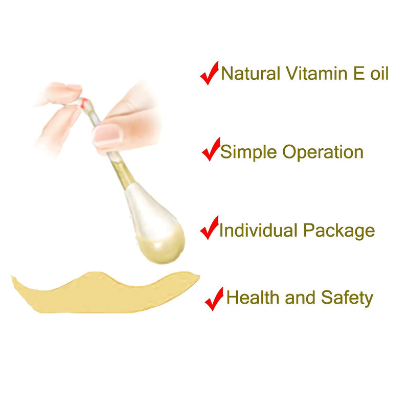 Teeth Whitening Vitamin E oil Applicators to Moisturizing & Healing Lip and Gum during, Smooth Skin & Improve Skin Resistance 100 pack