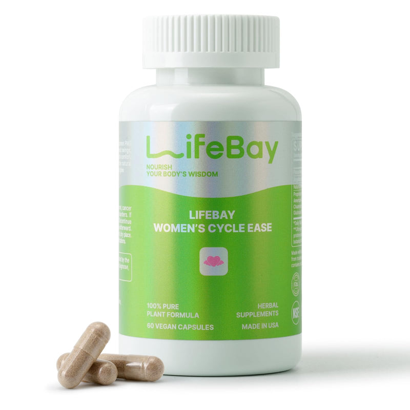 [Australia] - Women‚Äôs Cycle Ease ‚Äì PMS and Menstrual Support Inspired by Chinese Herbal Wisdom for Hormonal Balance & Monthly Cycle Comfort ‚Äì with Dong Quai & Notoginseng ‚Äì Made in USA ‚Äì 60 Vegan Capsules 
