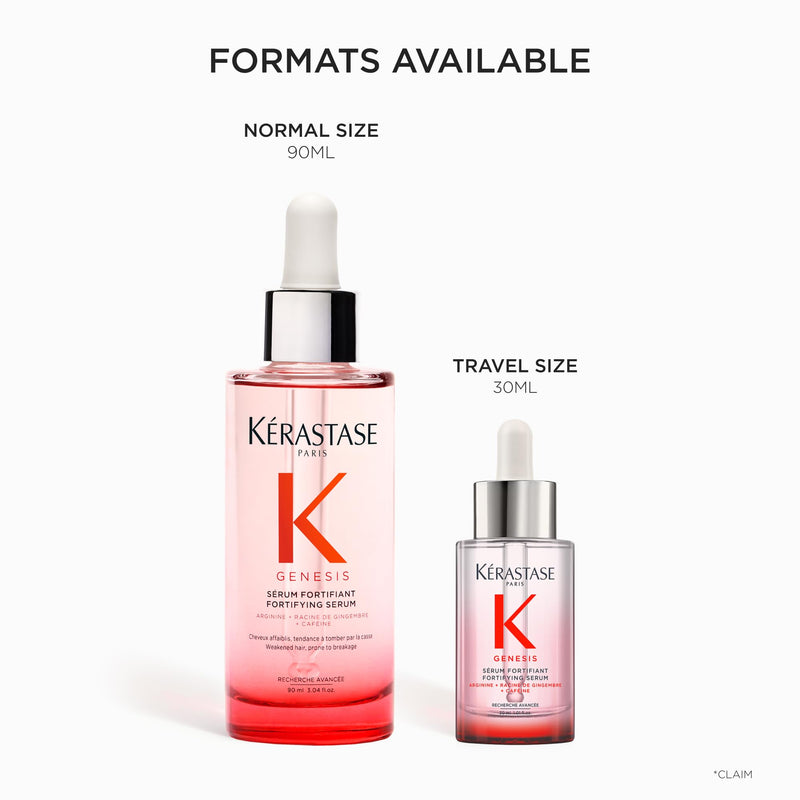Kerastase Genesis Hair Serum | Daily Strengthening Treatment for Weak or Damaged Hair | Nourishes and Reinforces Hair | Anti-Breakage | Silicone-Free | For Weakened Hair | Serum Fortifiant 1 Fl Oz