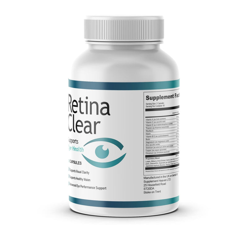 Retina Clear – Supports Eye Health | Advanced Eye Health & Vision Support with Maca, Green Tea, Bitter Melon | Supports Visual Clarity & Eye Performance