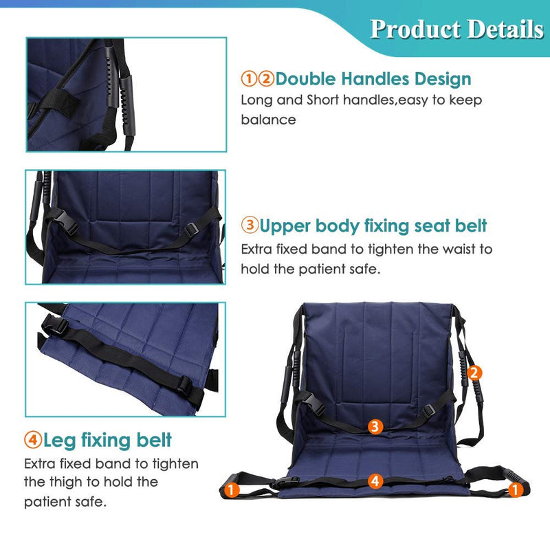 [Australia] - Transfer Sling For Elderly And Disabled Patient Lift Transfer Belt Board From Bed To Wheelchair Emergency Evacuation Chair Pad Home Portable Stair Assist Devices Car Slide Board For Transferring 