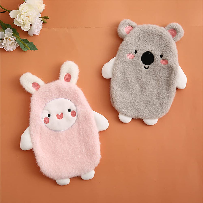 [Australia] - Premium Hot Water Bottle with Soft Cover Removable 0.5 Liter Children's Hot Water Bottle Safe and Durable Natural Rubber Warm Hot Water Bottle Best Gift (Koala Gray) Koala Gray 