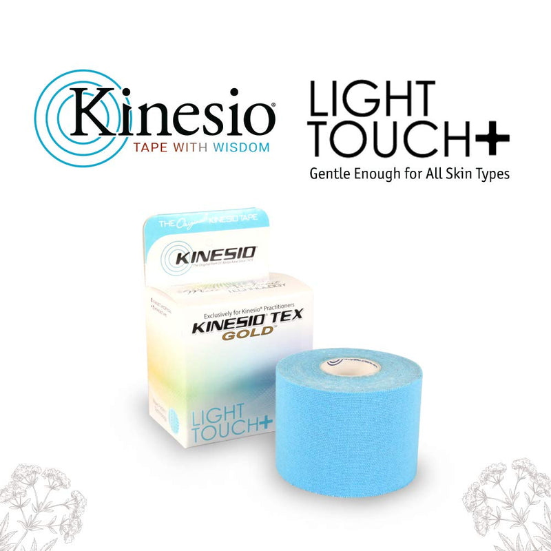 Kinesio Taping - Elastic Therapeutic Athletic Tape Tex Gold Light Touch Bundle - Sakura Pink & Ajisai Blue – 2 in. x 16.4 ft - 2 Rolls