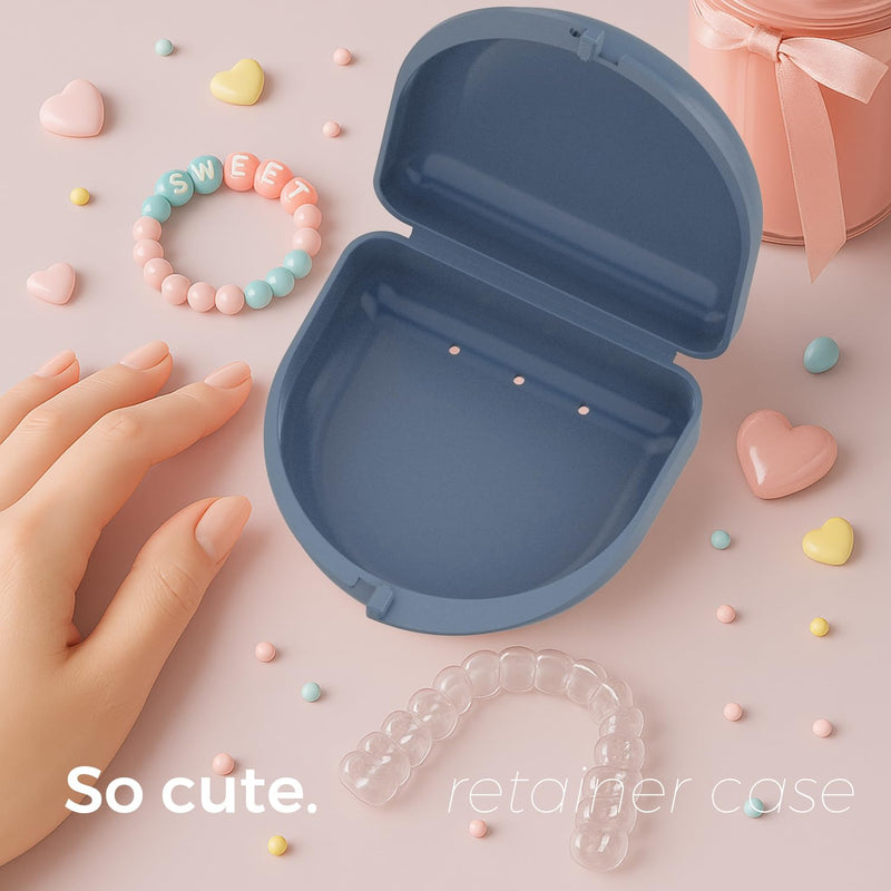 [Australia] - Retainer Case, Compatible with Invisalign, Blue 