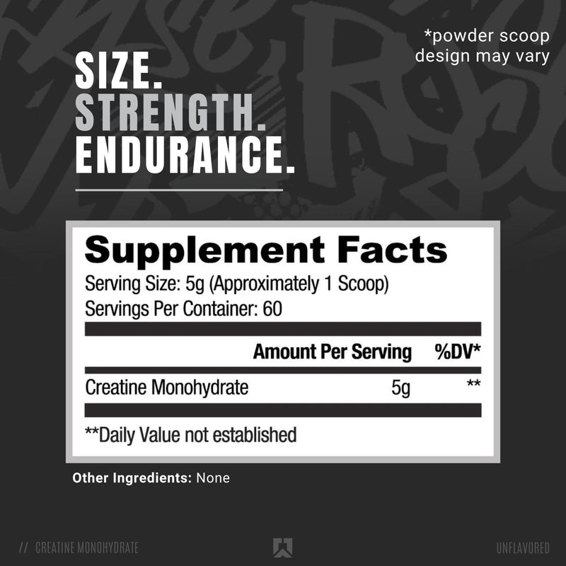 [Australia] - RYSE Up Supplements Element Series Creatine Monohydrate | Increase Lean Muscle Mass | Improve Strength & Power | Reduce Fatigue | Perform Better | 60 Servings 