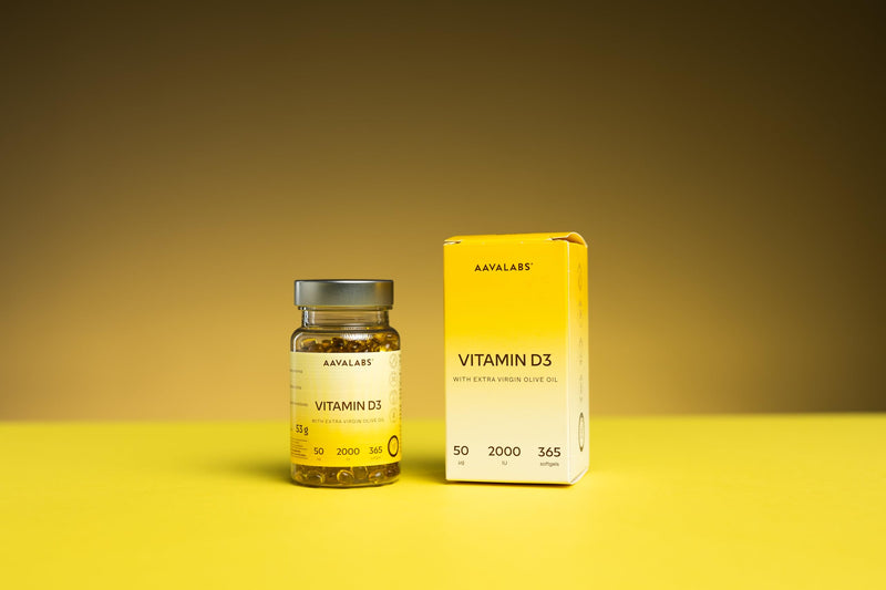 Vitamin D3 [2000 IU] - with Extra Virgin Olive Oil for Optimum Absorption - High Strength Vitamin D Supplement - Contributes to Bone, Muscle and Immune Function - 365 Vitamin D Capsules 1 count (Pack of 365)