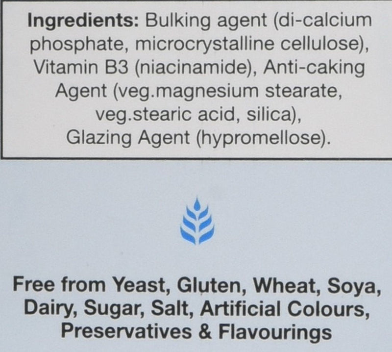 HealthAid Vitamin B3 (Niacinamide) 250mg - Prolong Release - 90 Tablets