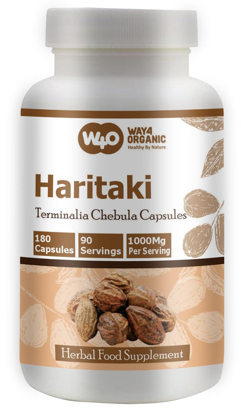 [Australia] - Haritaki Capsules ‚Äì Terminalia Chebula, 180 Pills, 90 Servings, 1000 mg. Pack of 1. 