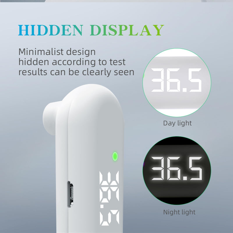 [Australia] - Medical Forehead Thermometer, Rechargeable Thermometer for Adults and Kids, Portable Infrared Digital Thermometer with Fever Alarm and LCD Display, Fast Accurate 1s Instant Results (Black) 