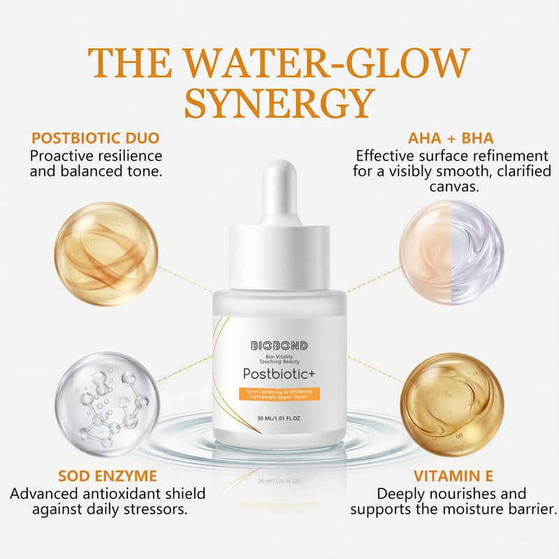 Vitamin C Brightening Face Serum with Salicylic & Lactic Acid, Postbiotic & Vitamin E - Exfoliating Dark Spot Corrector for Radiant, Barrier, Even-Toned Skin, 1 Fl Oz