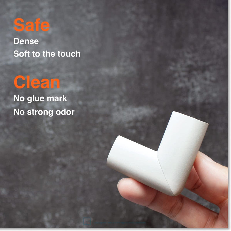 [Australia] - Roving Cove Slim-Fit Corner Edge Protector for Baby Proofing (Small 15ft Edge 4 Corners), Furniture Safety Bumper Guard, Soft NBR Rubber Foam, 3M Adhesive, Oyster White (Off White) Small 15 feet 