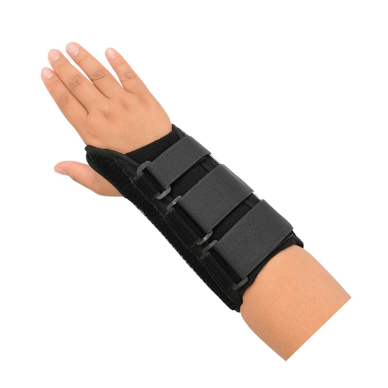Sammons Preston R-Soft Wrist Support, Stabilization Splint and Immobilizer for Healing and Recovery of the Hand, Arm, and Wrist, Open Hand Mobility Design for Range of Motion, 8", "Left, Medium Left Medium - 8"